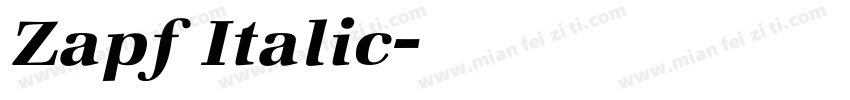 Zapf Italic字体转换
